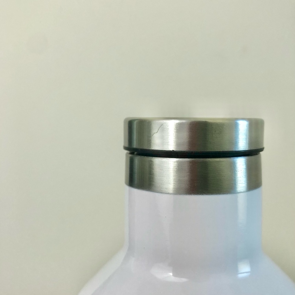 Corkcicle Black White Silver Water Bottle Canteen Cold Hot 16oz Triple Insulated - Picture 11 of 16